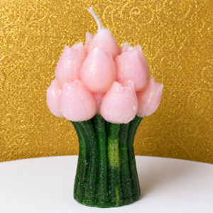 Tulip Bouquet Decorative Candle